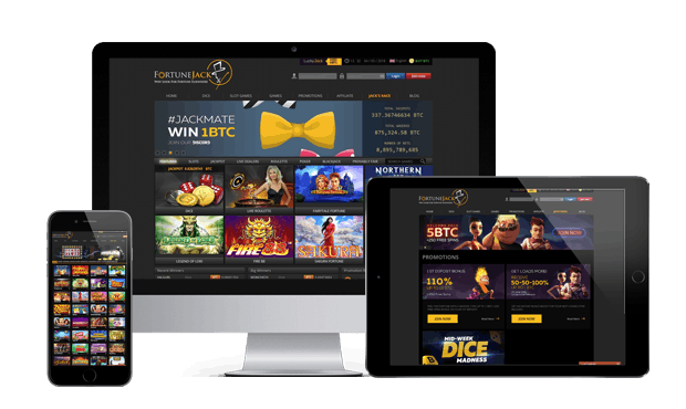 fortunejack casino website screens
