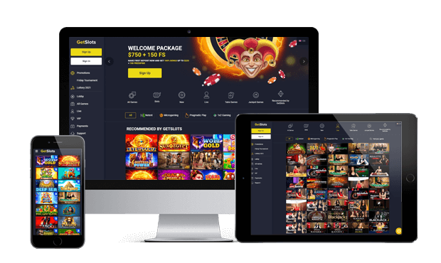 getslots casino website screens