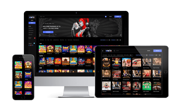 mirax casino website screens