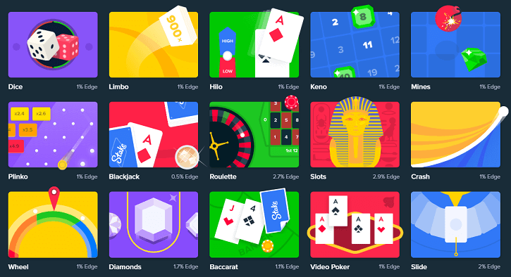 stake casino games