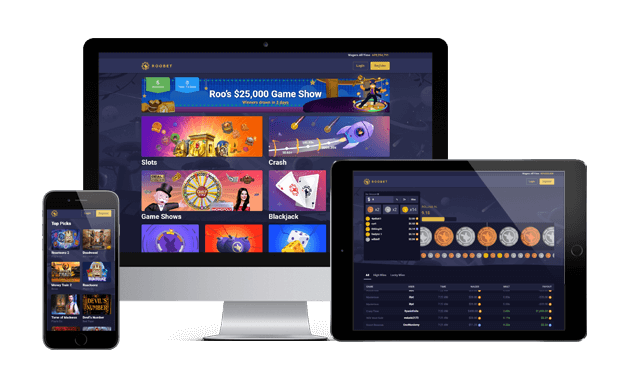 roobet casino website screens