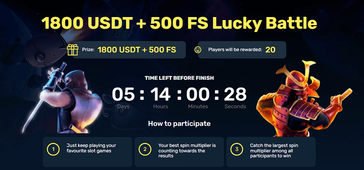 winz casino lucky battle
