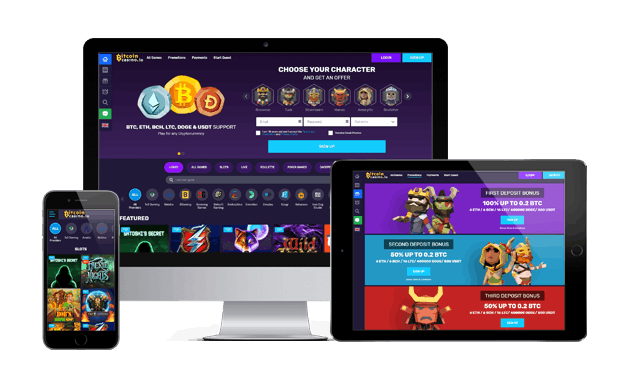 bitcoincasino.io website devices