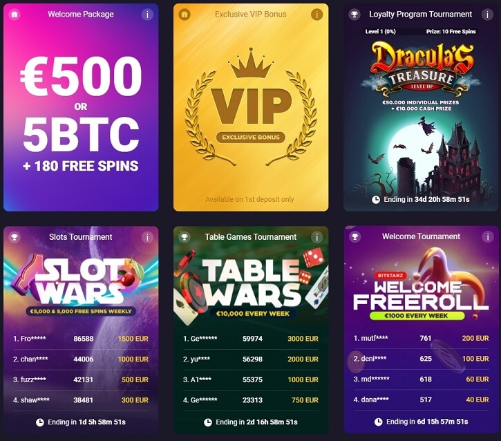 bitstarz casino promotions
