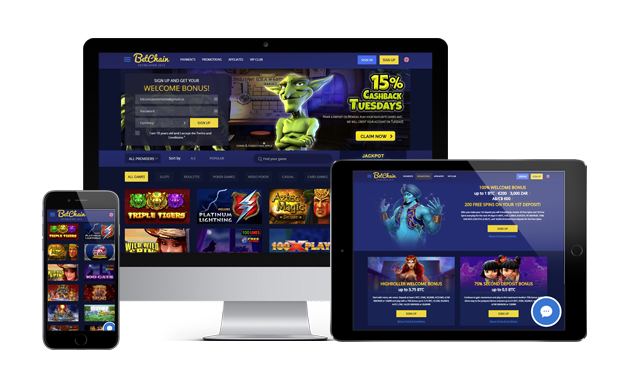 betchain casino website screens