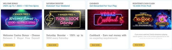 vegazcasino promotions