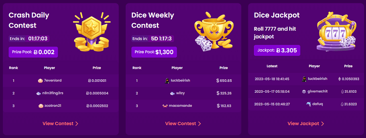 trustdice tournaments