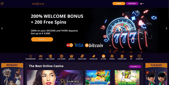 bet24star casino website screen