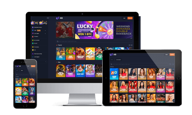 k8 casino website screens