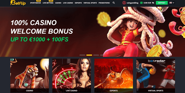 betflip website screen